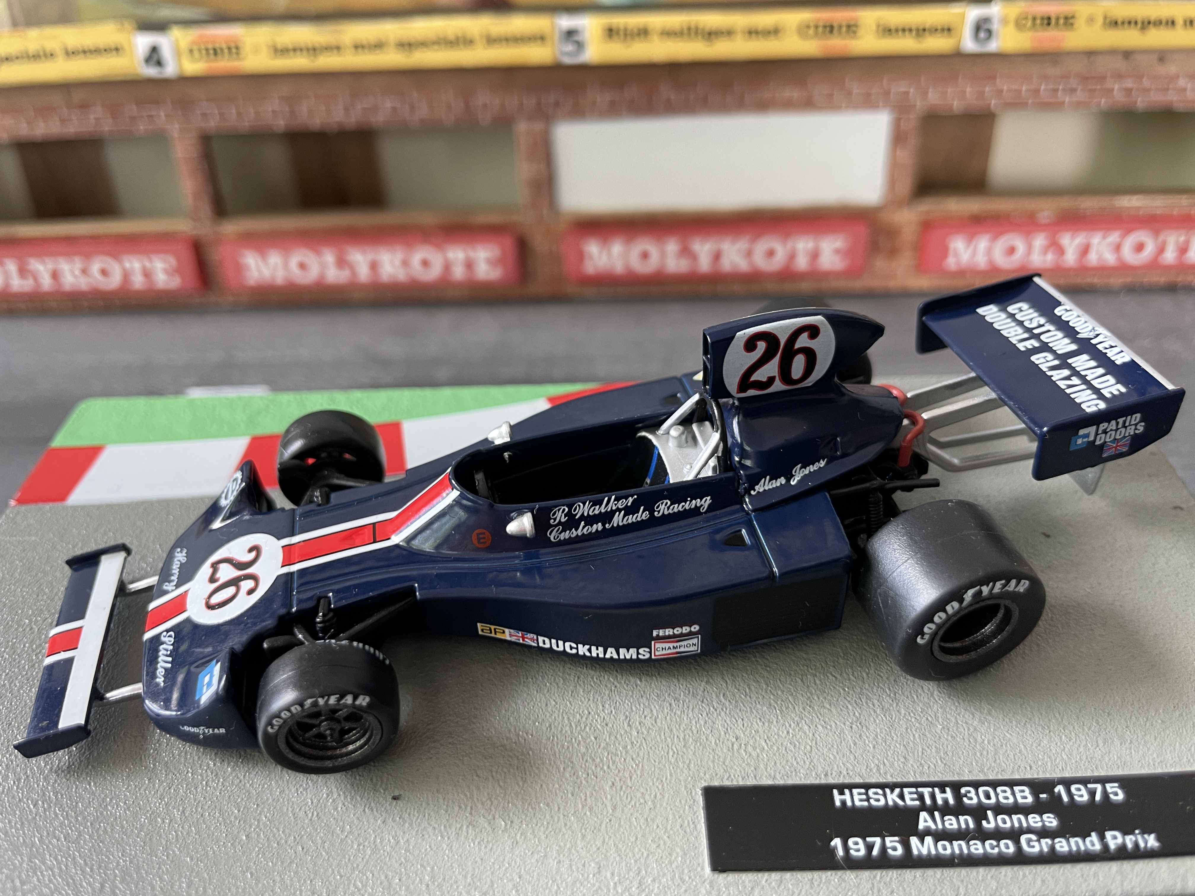 Hesketh 308B 1975 modelauto van Alan Jones in Han's collectie