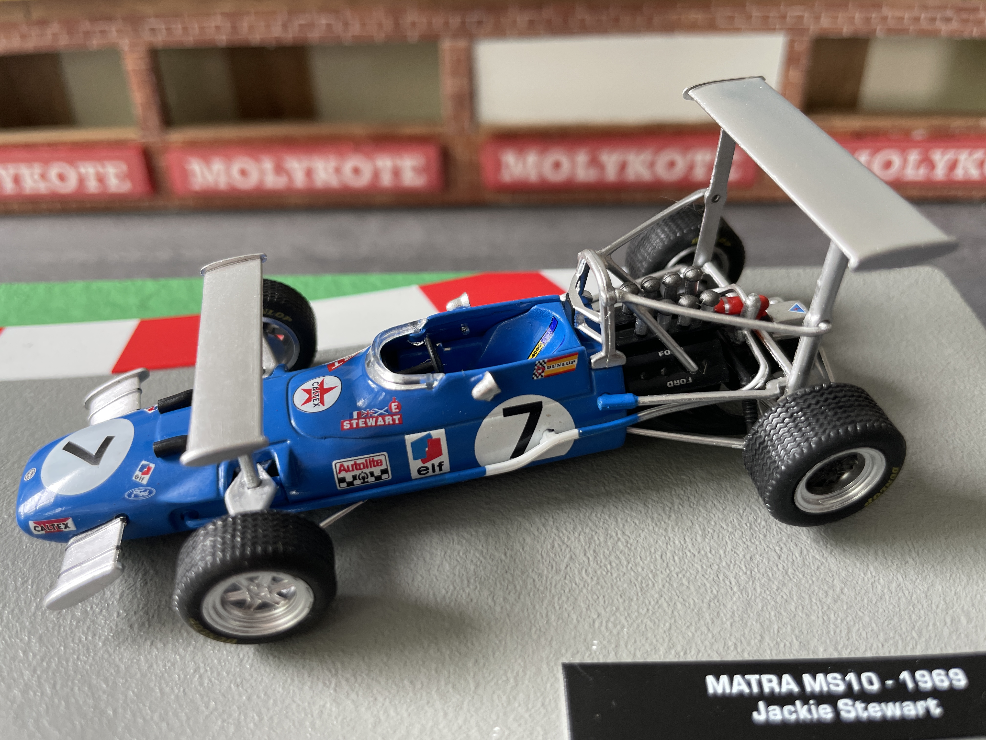 Matra MS10 modelauto in Frans racingblauw met startnummer 7
