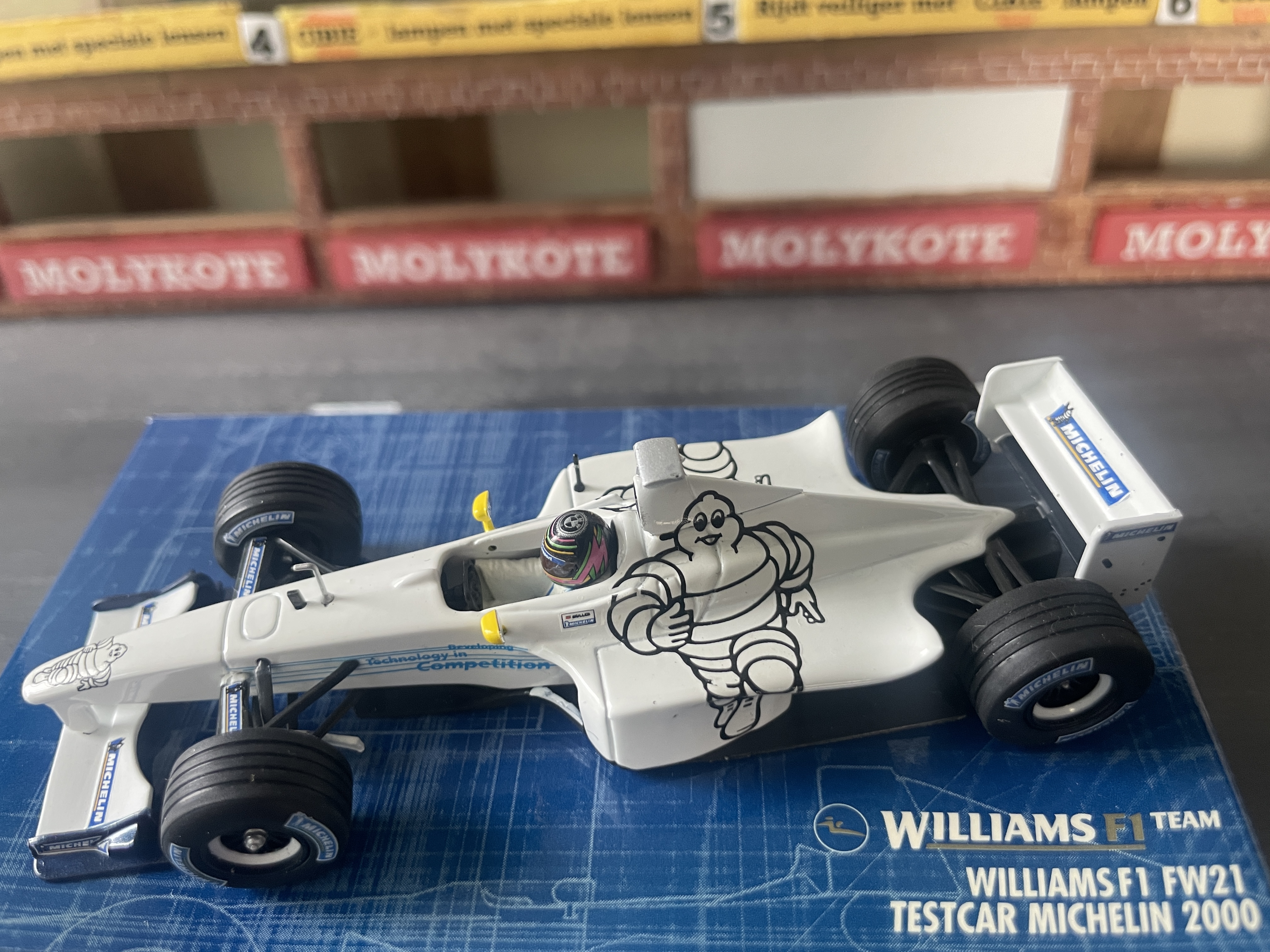 Williams FW21 Testcar Michelin 2000 modelauto in mijn collectie